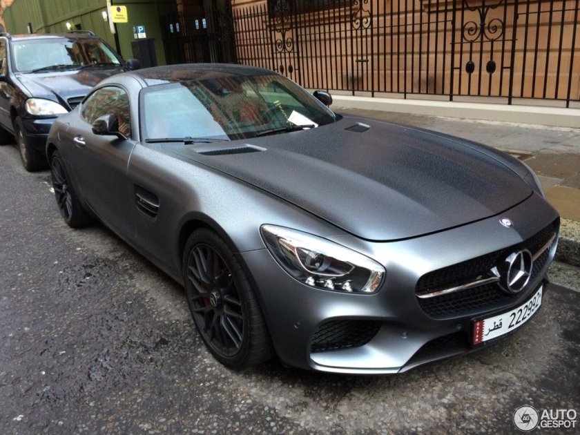 Мерседес Бенц АМГ ГТ серый