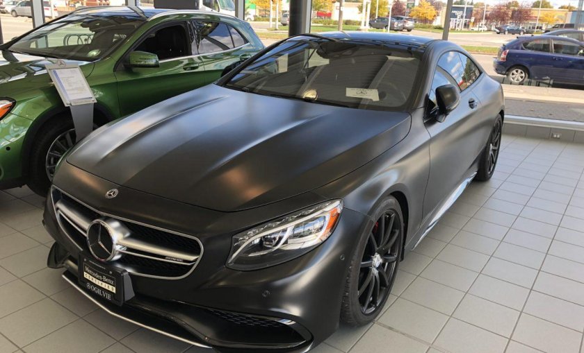 Мерседес s63 матовый черный