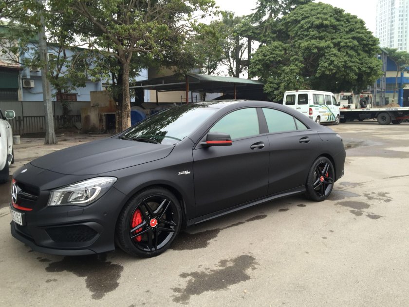 Мерседес CLA черный матовый