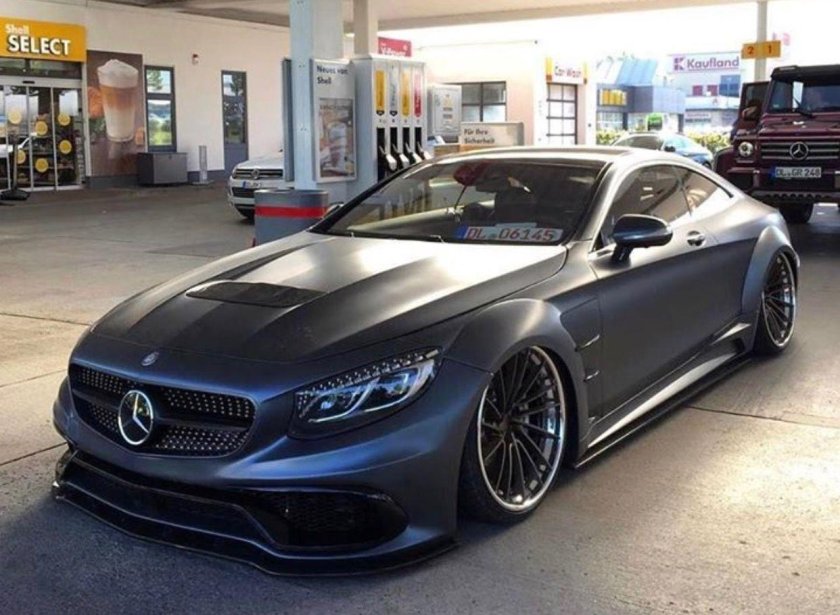 Мерседес s63 матовый черный