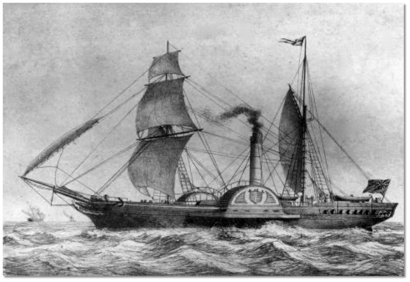 1819 первый пароход саванна