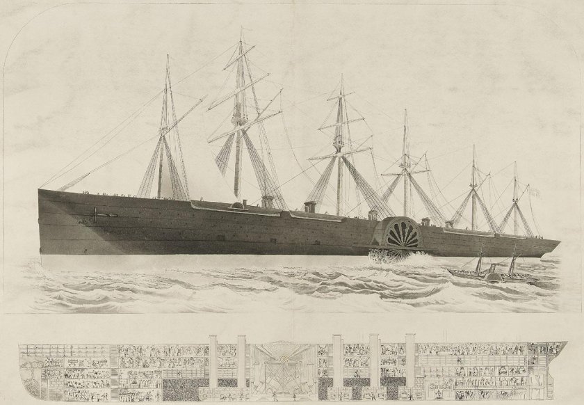 Пароход Левиафан 19 век