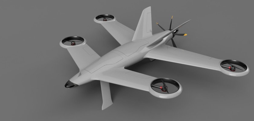 Гибридный UAV дрон