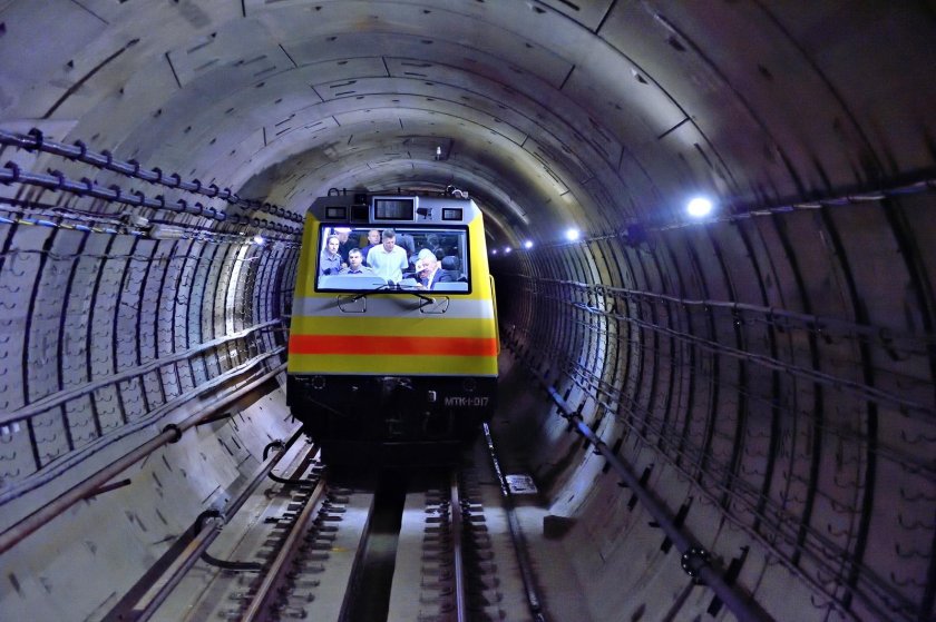 Двухпутный тоннель метро Москвы