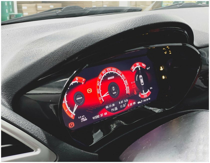 Электронная панель приборов Лада Веста