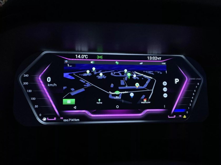 Андроид приборная панель 2110