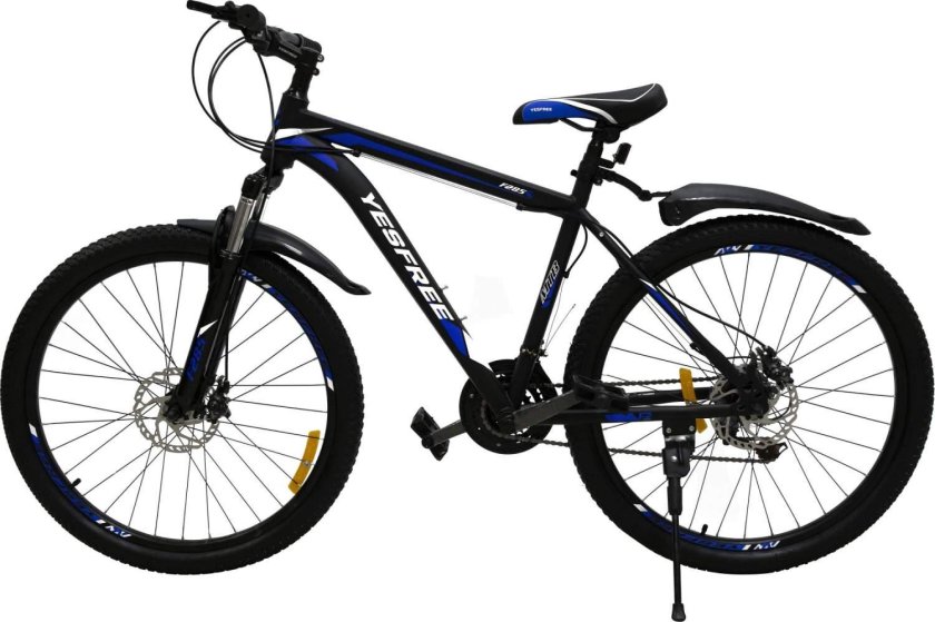 Велосипед синий скоростной