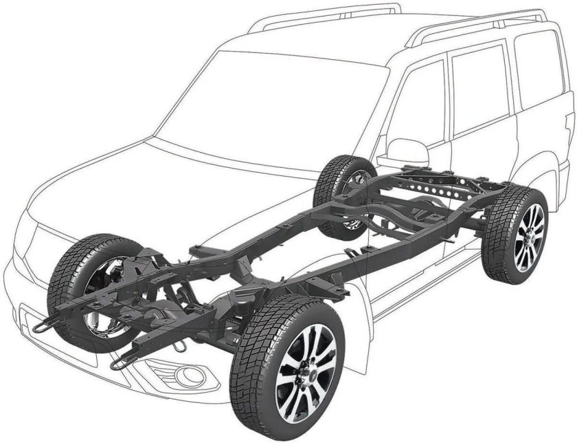 Рама УАЗ Патриот 2017 года