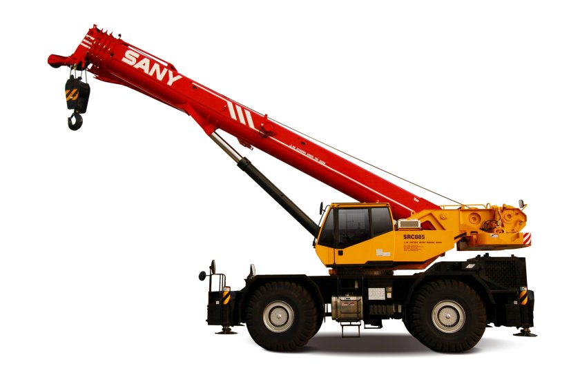 Короткобазный кран sany src550