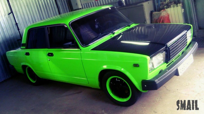 Лада 2107 зеленая