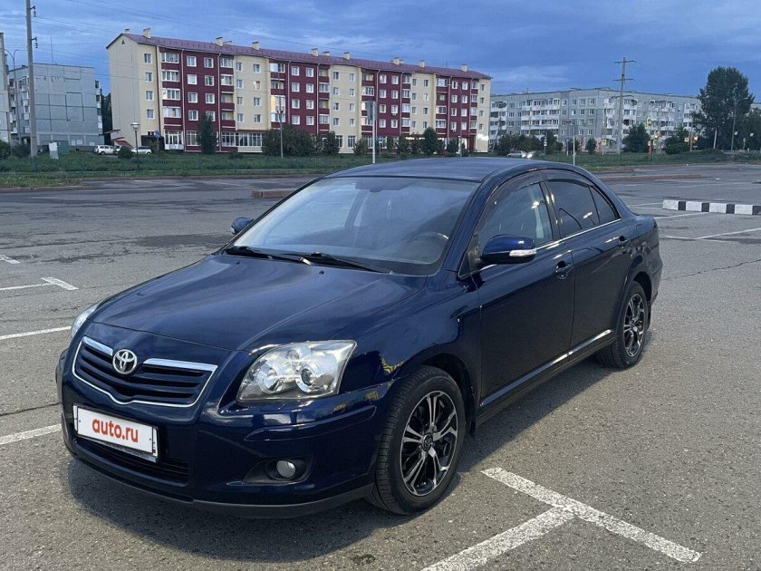 Тойота авенсис синяя 2006