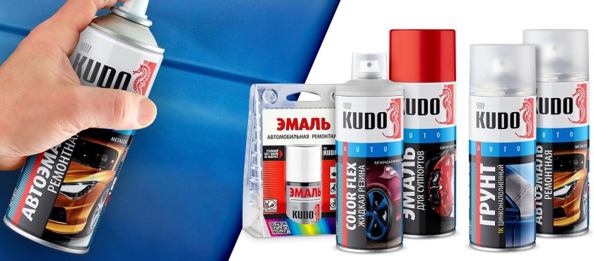 Краски, эмали, лаки Kudo