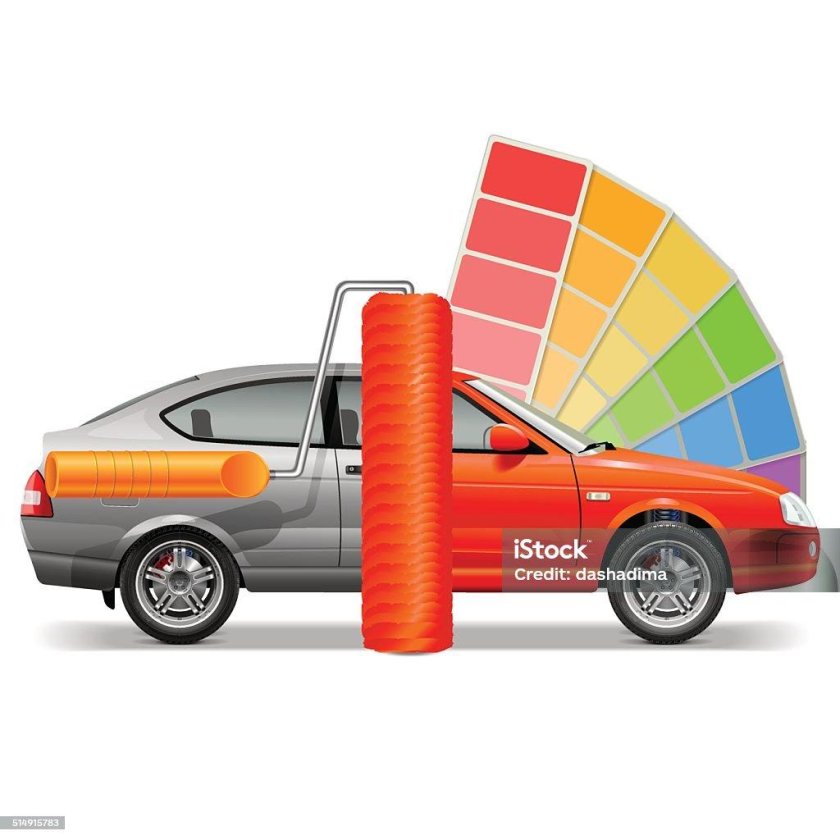 Покраска авто логотип