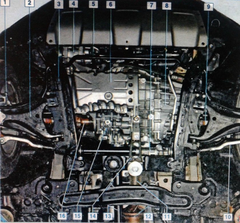 Рено Дастер 2.0 снизу