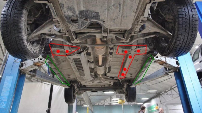 Днище Рено Логан 2