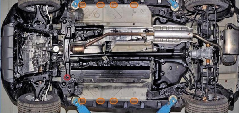 Днище рено дастер 4х4