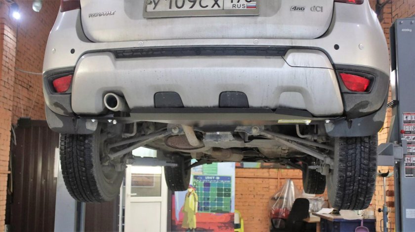 Защита заднего бампера Duster 2020