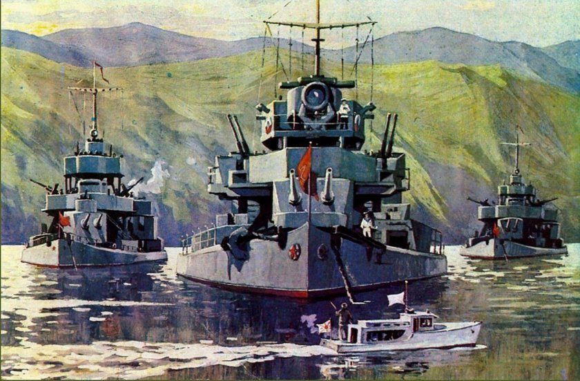 Амурская флотилия 1945