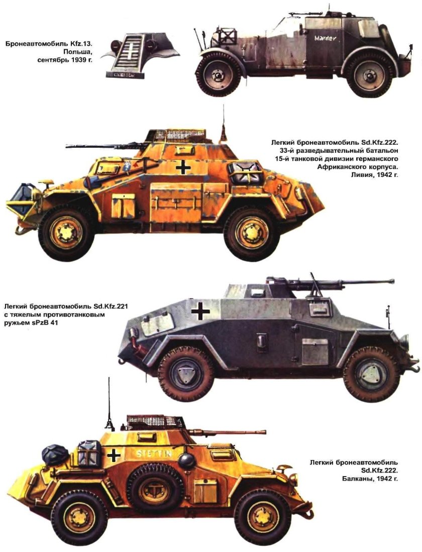 Бронемашины вермахта SD.KFZ.222