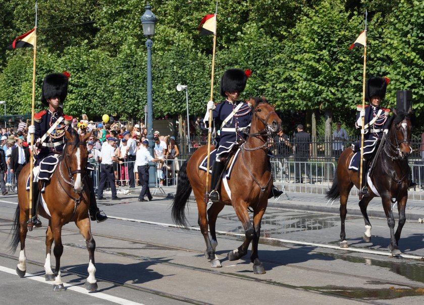 Cavaliers de l'escorte Royale de la Gendarmerie Бельгии