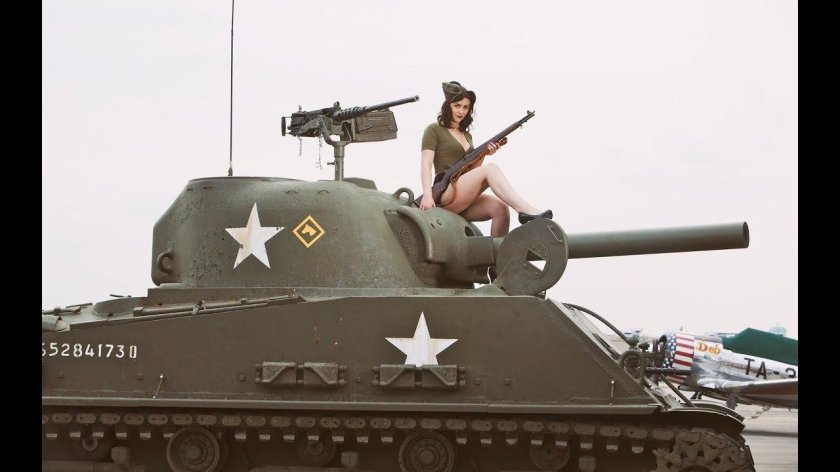 Шерман девушки и танки