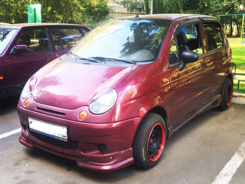 Тюнингованый Део Матиз