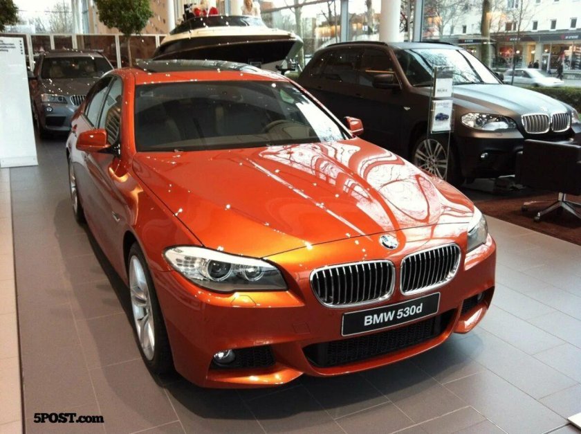 Оранжевая BMW f10