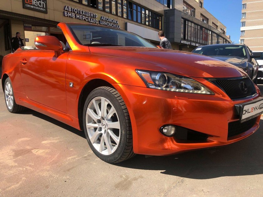 Оранжевый цвет машины