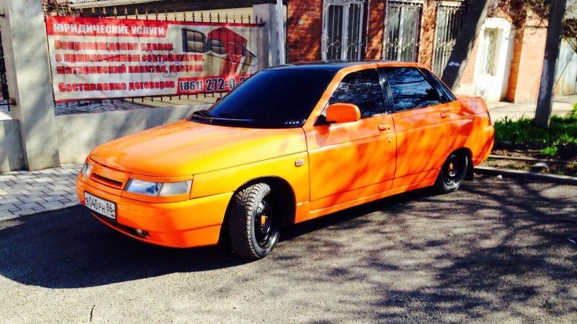 Лада 2110 оранжевая