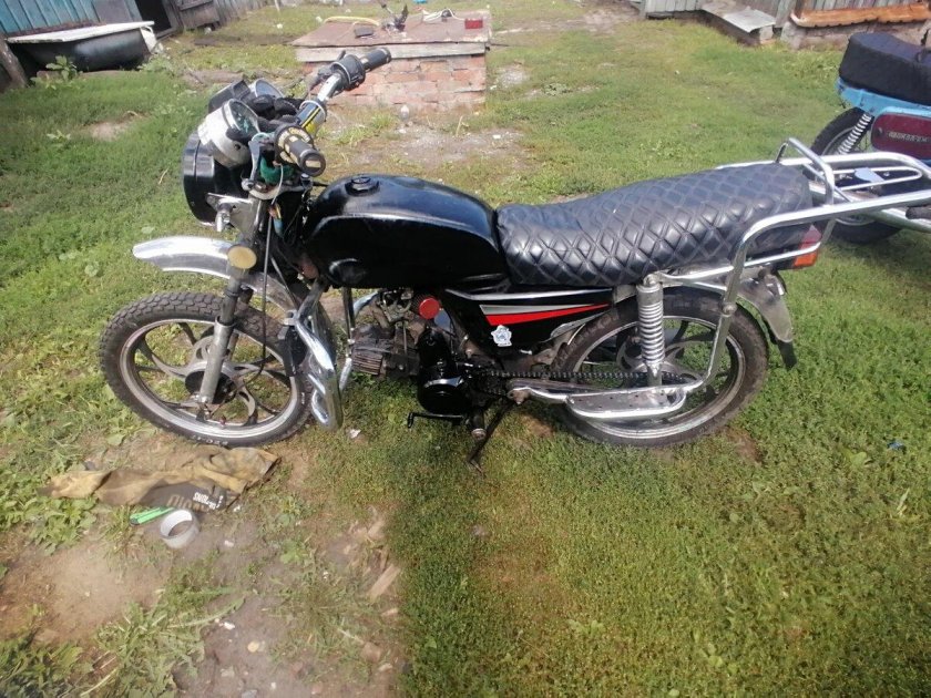 Мопед альфа черный