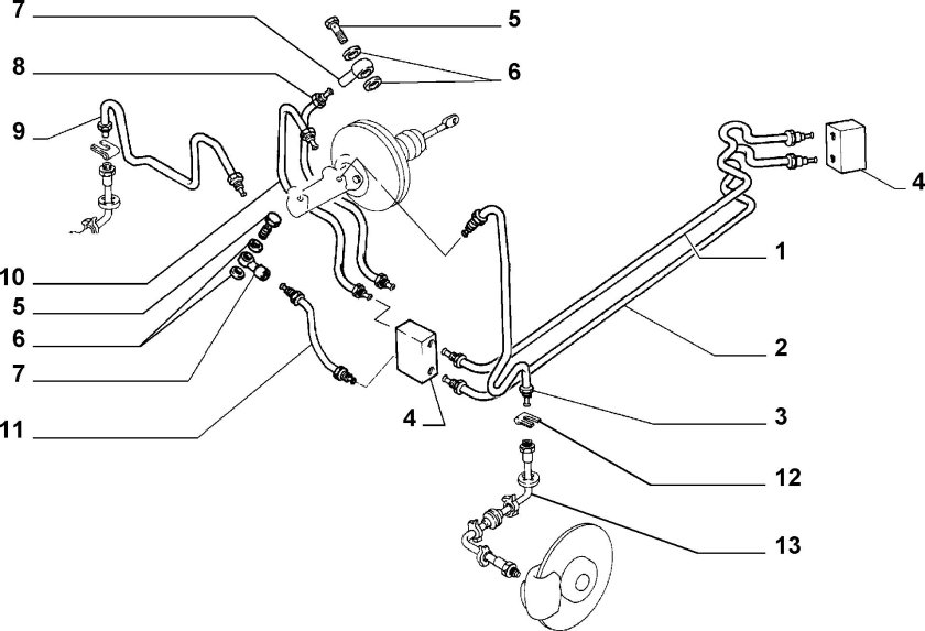 Тормозная система Фиат Добло