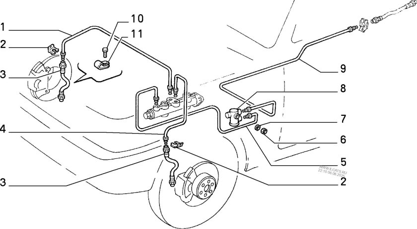 Тормозная система фиат альбеа 1.4 тормозные трубки