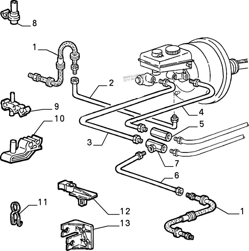 Схема тормозной системы фиат палио