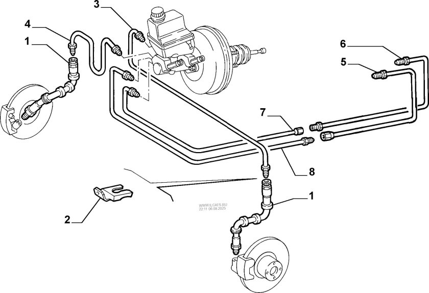 Схема тормозной системы фиат альбеа