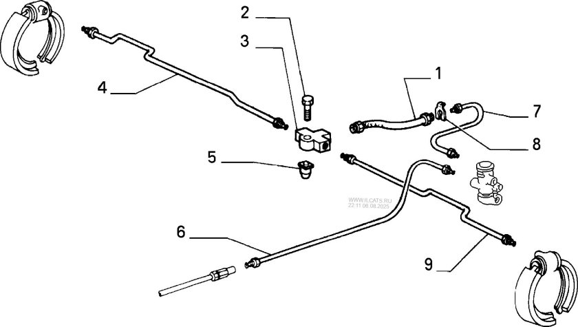 Шланг сцепления фиат пунто