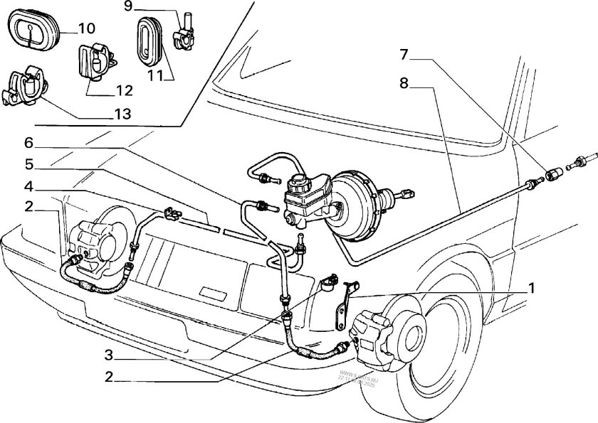 Тормозная система Фиат Альбеа 1.4
