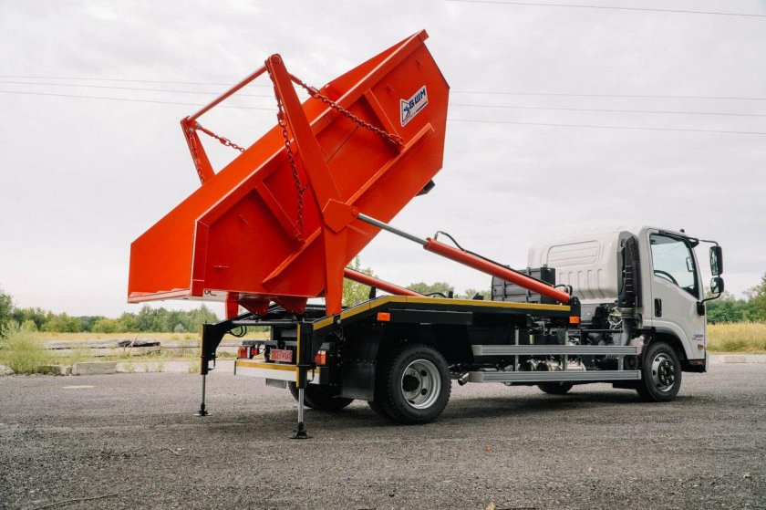 Съемный кузов для строительного мусора