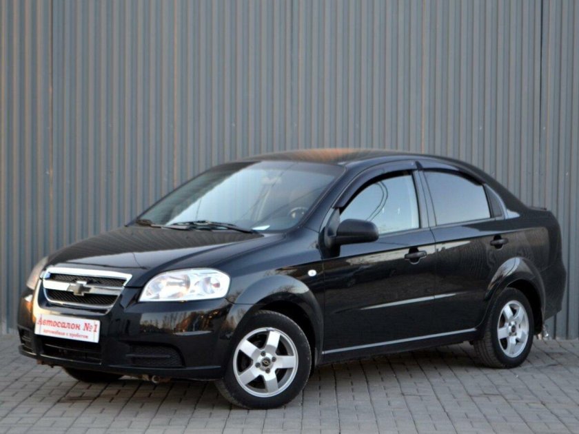 Шевроле Авео 2008 черная