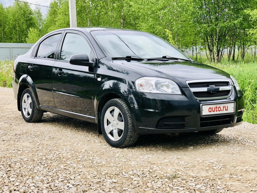 Шевроле Авео седан черный 2010