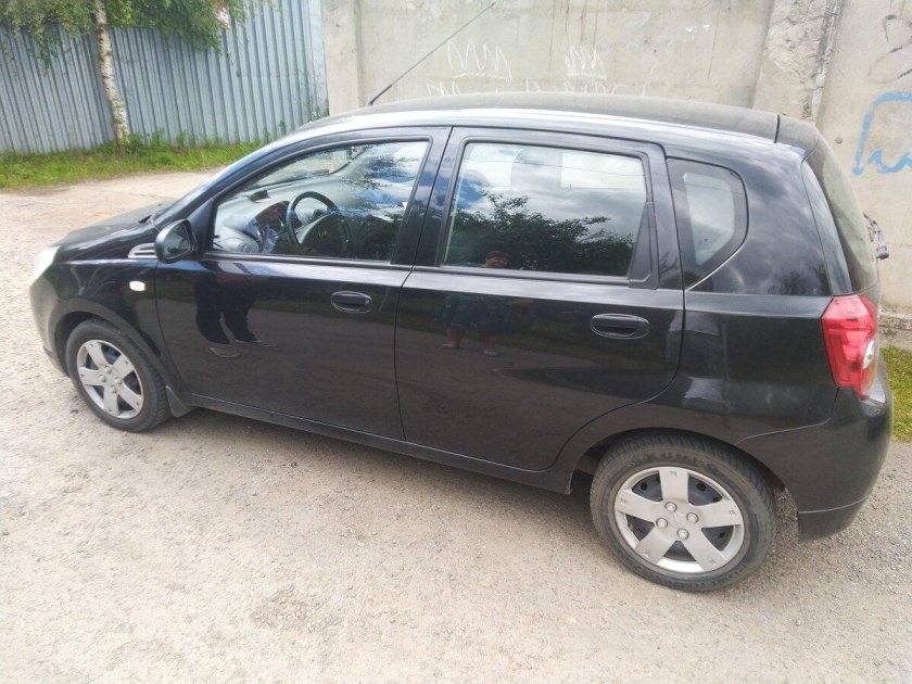 Шевроле Авео 2006 хэтчбек черная