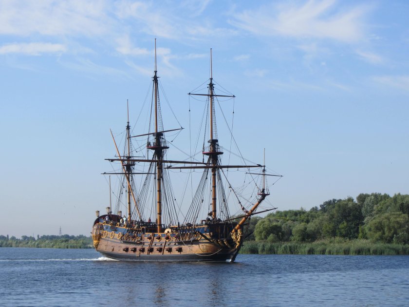 Корабль-музей гото Предестинация в Воронеже