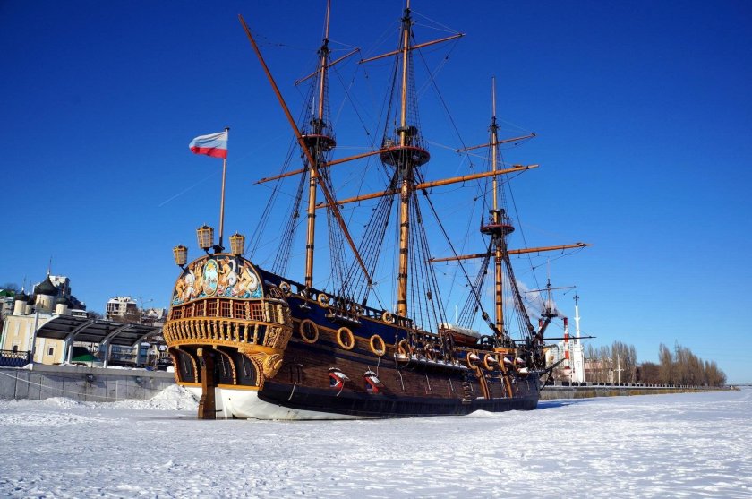 Корабль-музей гото Предестинация в Воронеже