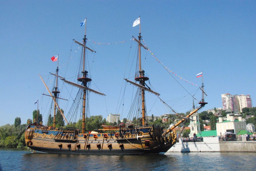Корабль-музей гото Предестинация в Воронеже