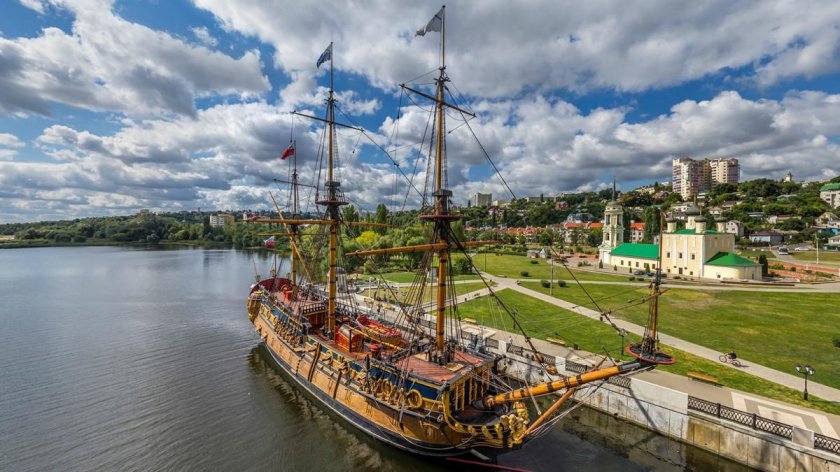 Корабль-музей гото Предестинация в Воронеже