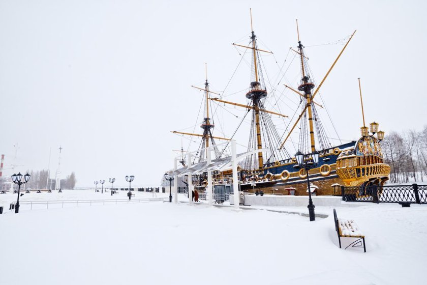 Корабль-музей гото Предестинация в Воронеже