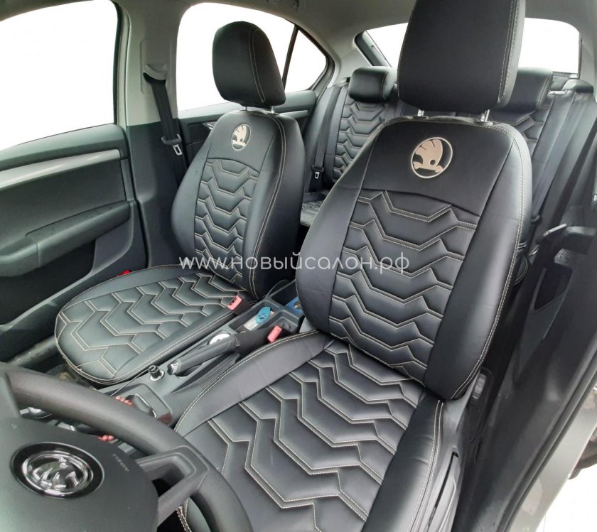 Чехлы Октавия а7 алькантара