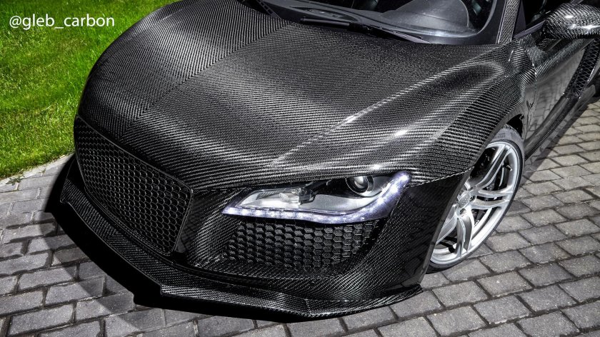 Карбон на машине