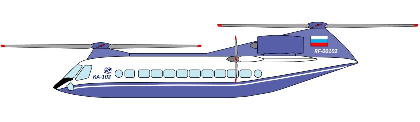 Ка-102 сверхскоростной реактивный вертолет