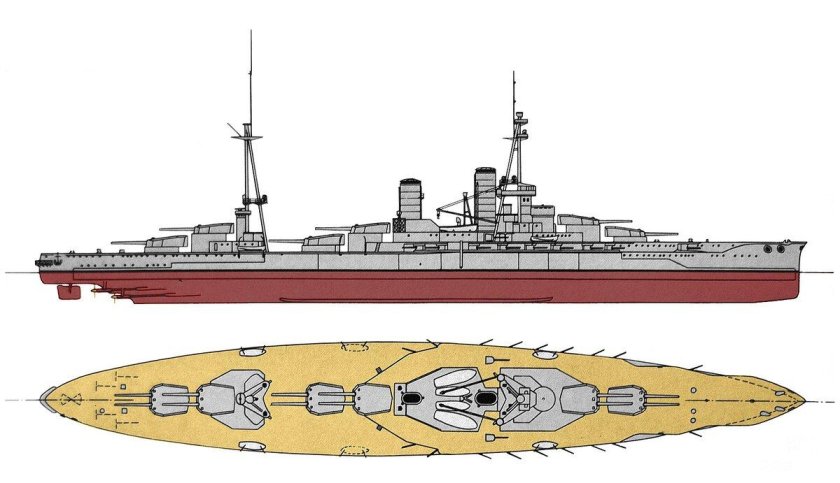 Японский линкор Хьюга