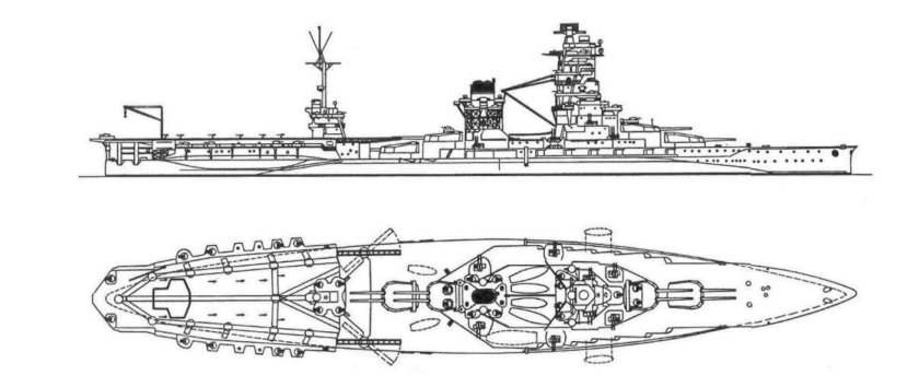Линкор Мусаси чертежи